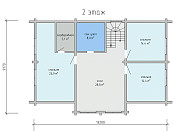 Дом шале из бруса в полтора этажа 9х13 с котельной Отрада